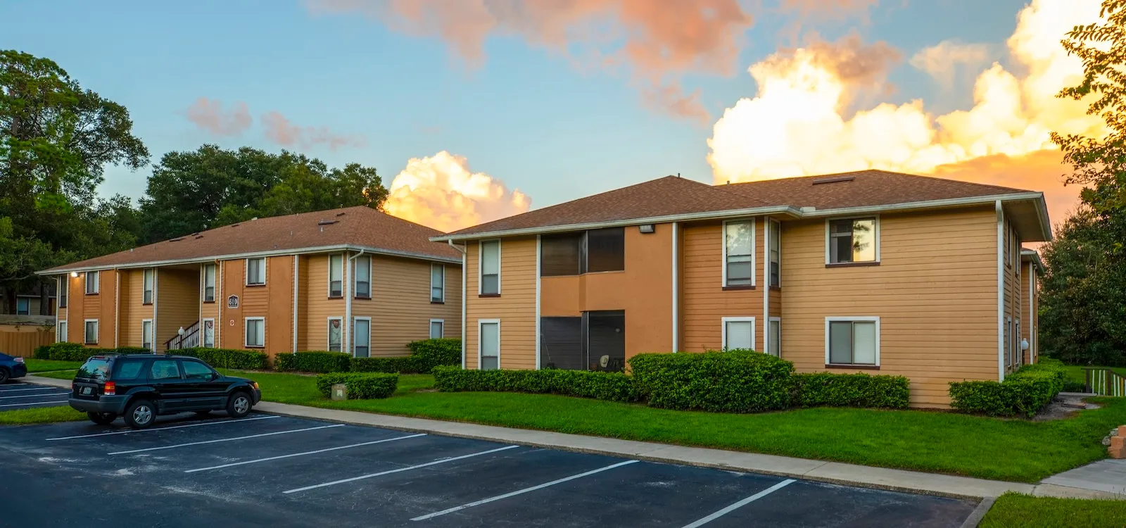 Well-maintained spacious grounds and attractive building exteriors